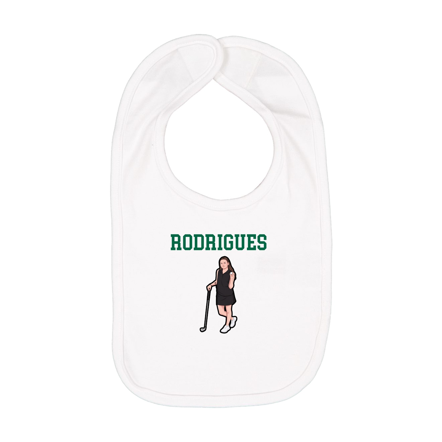 Infant Bib — Shirsey in White