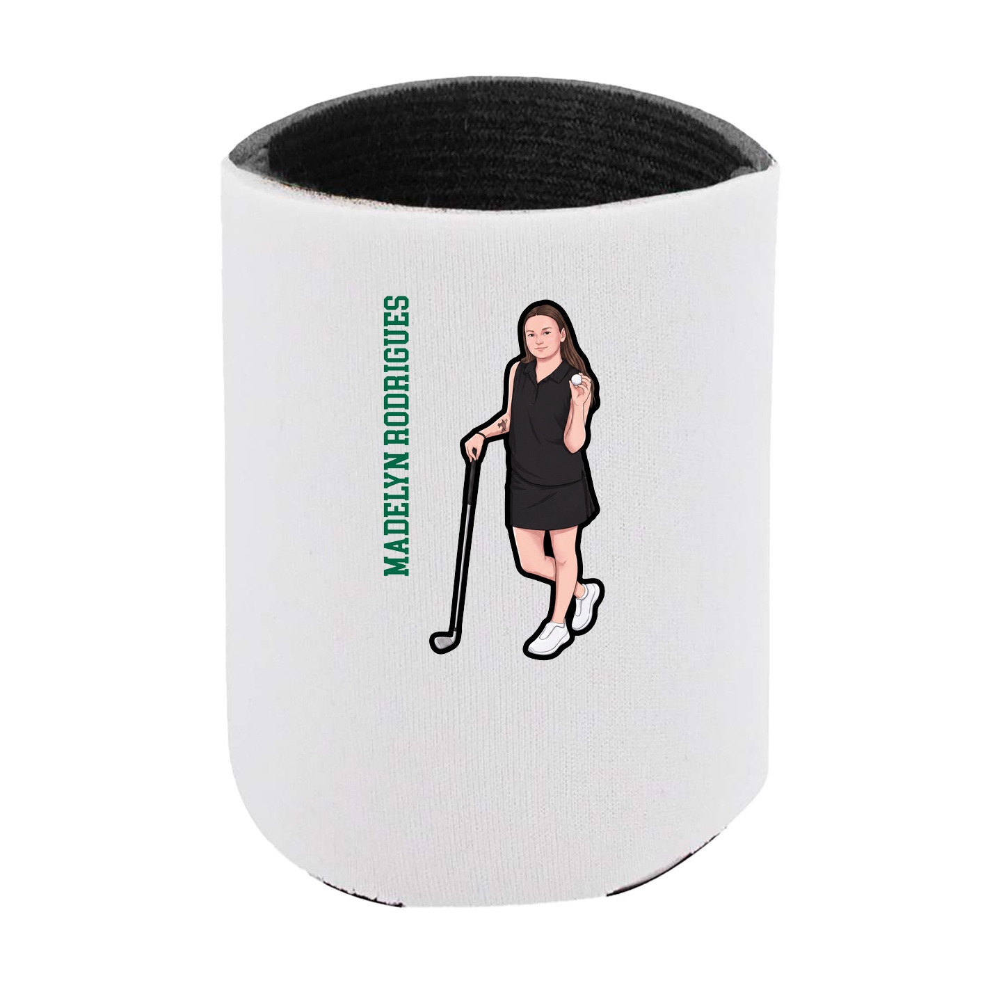 Can Holder — Name Vertical in White
