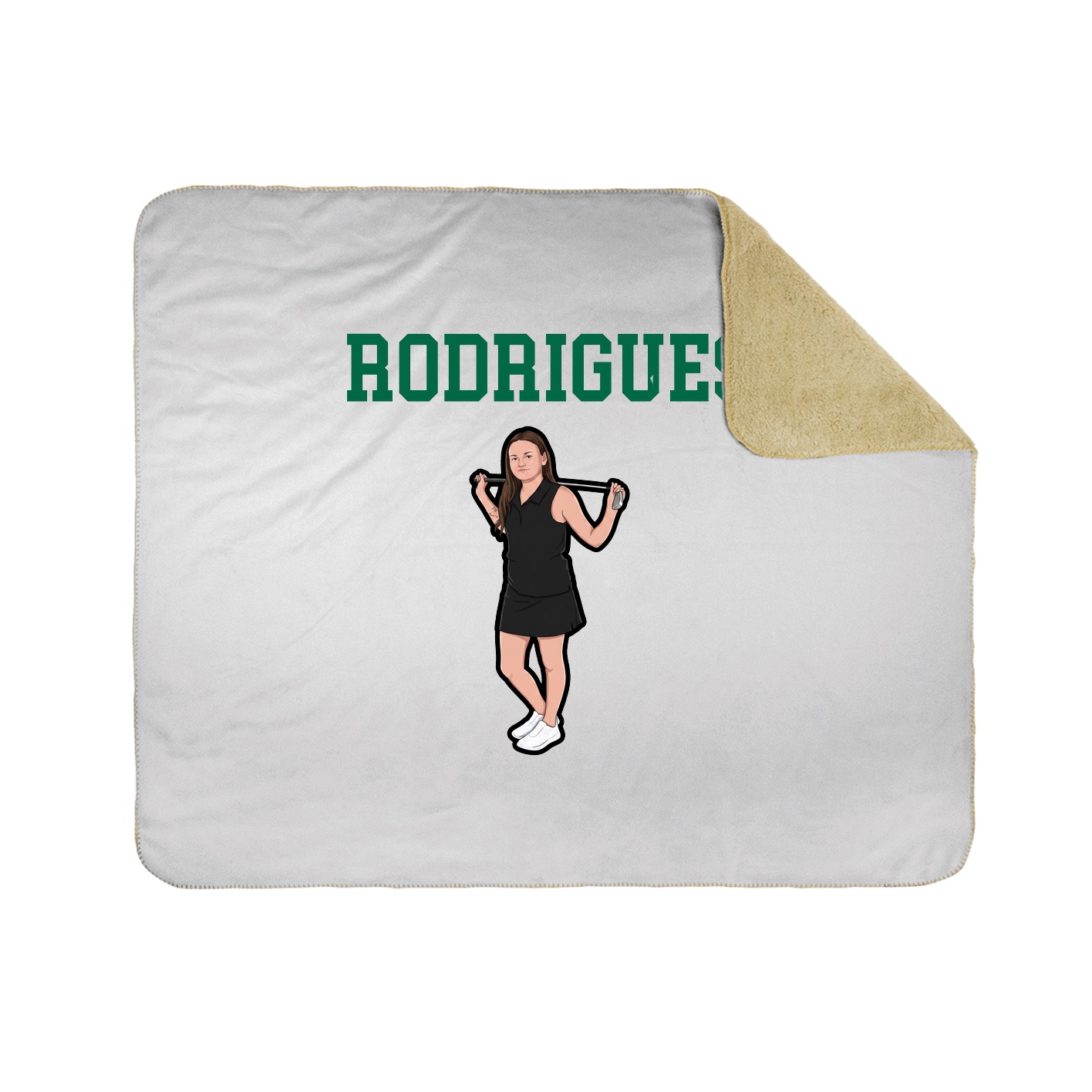 Throw Blanket — Shirsey in White