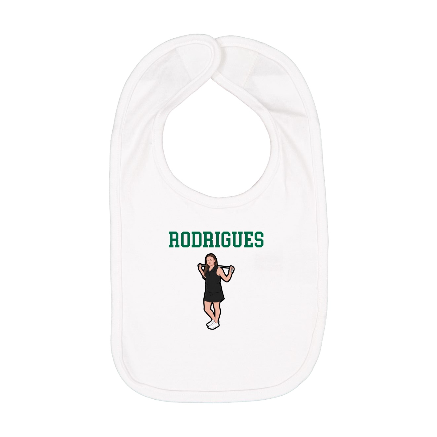 Infant Bib — Shirsey in White