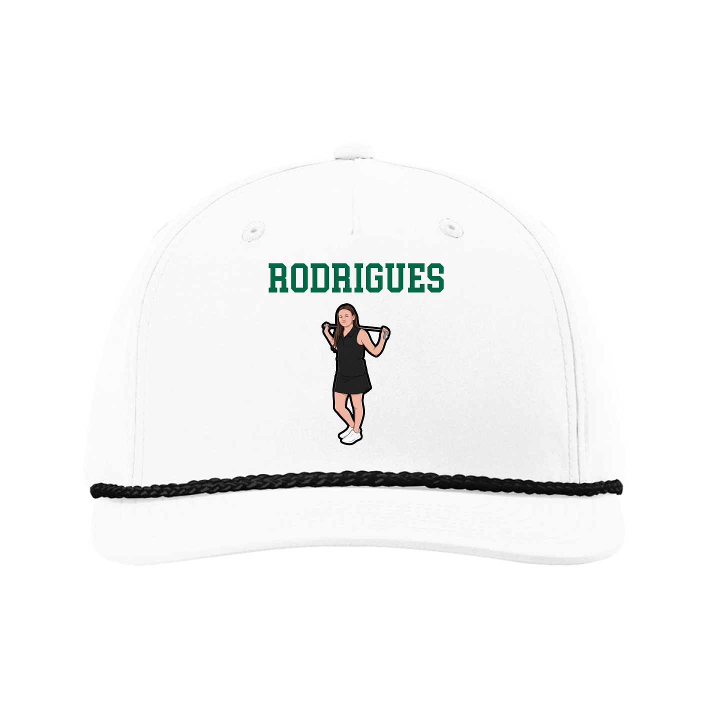 Five-Panel Classic Rope Cap — Shirsey in White