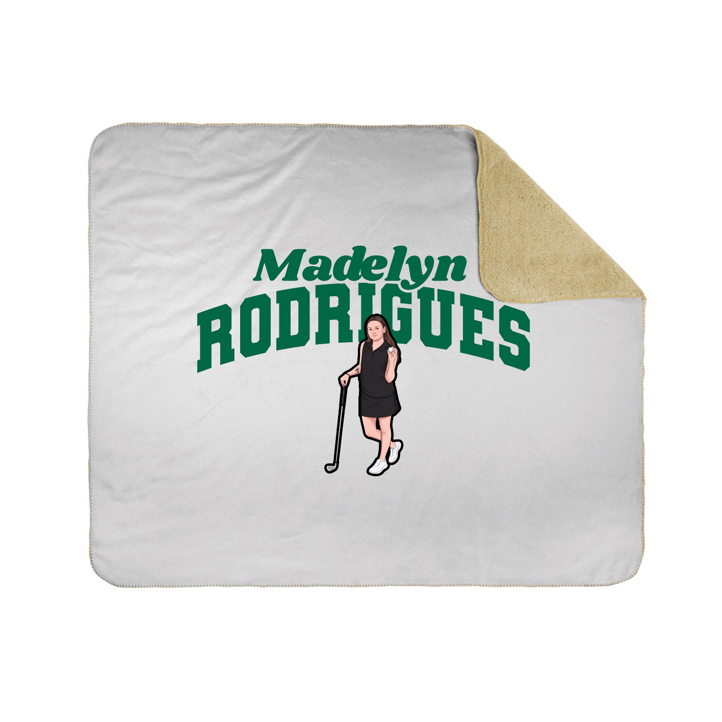 Throw Blanket — Signature Arch in White