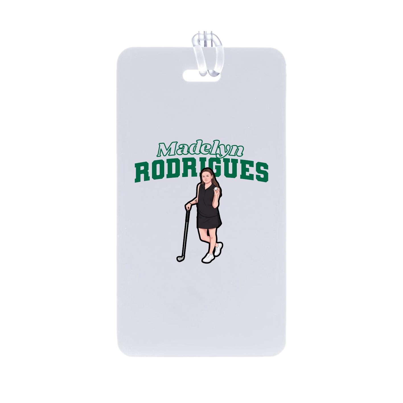 Bag Tag — Name Arch in Classic