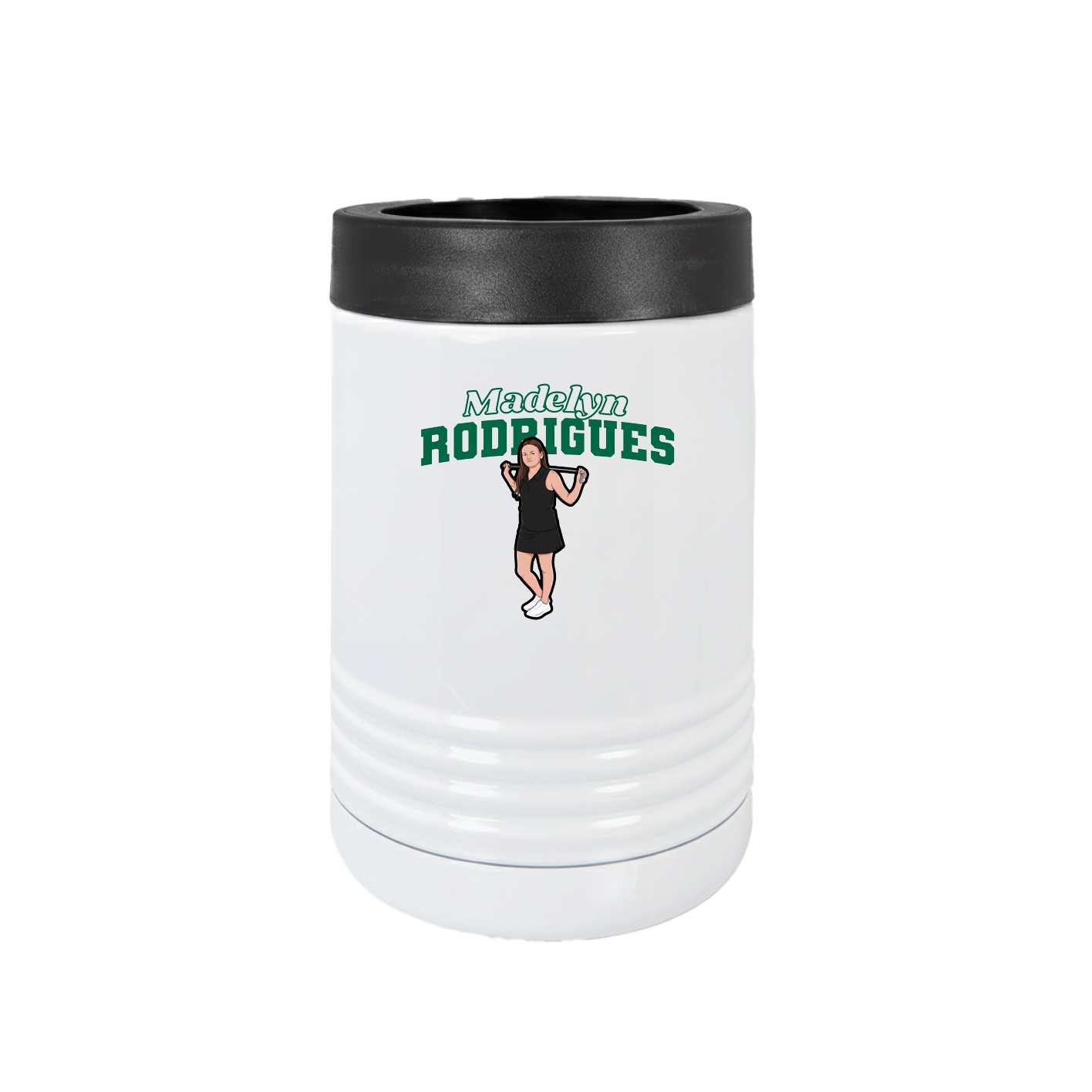 Beverage Holder — Name Arch in White