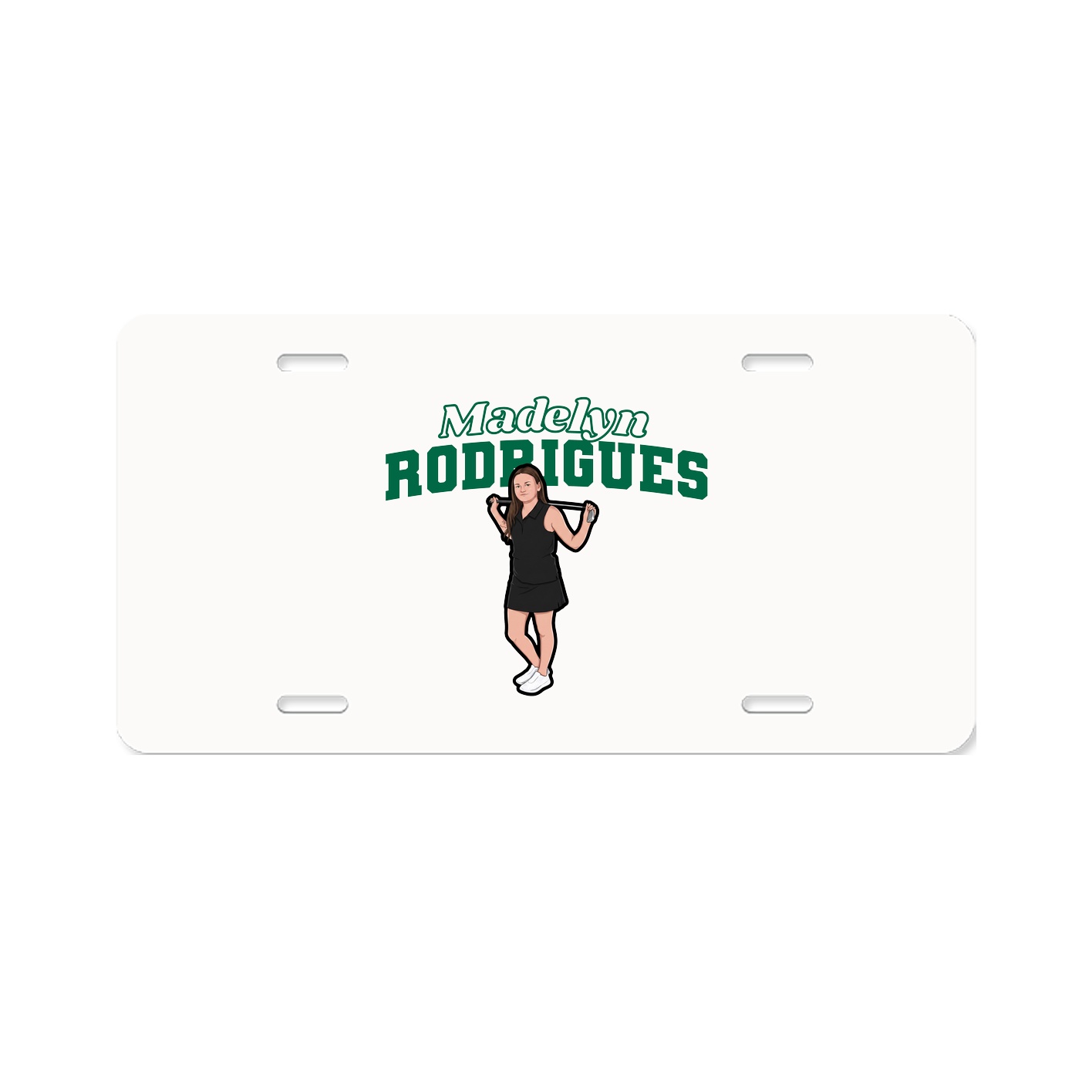License Plate — Name Arch in Classic