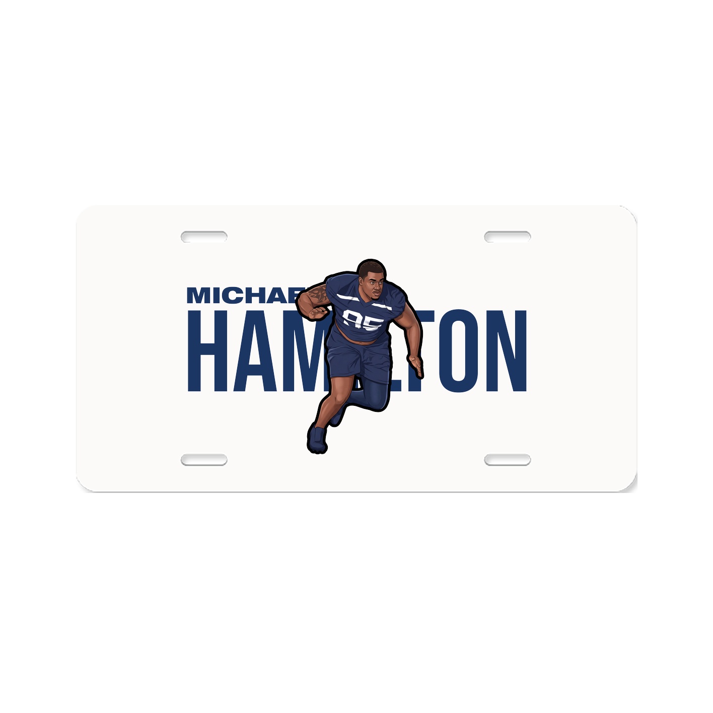 License Plate — Player Name in Classic