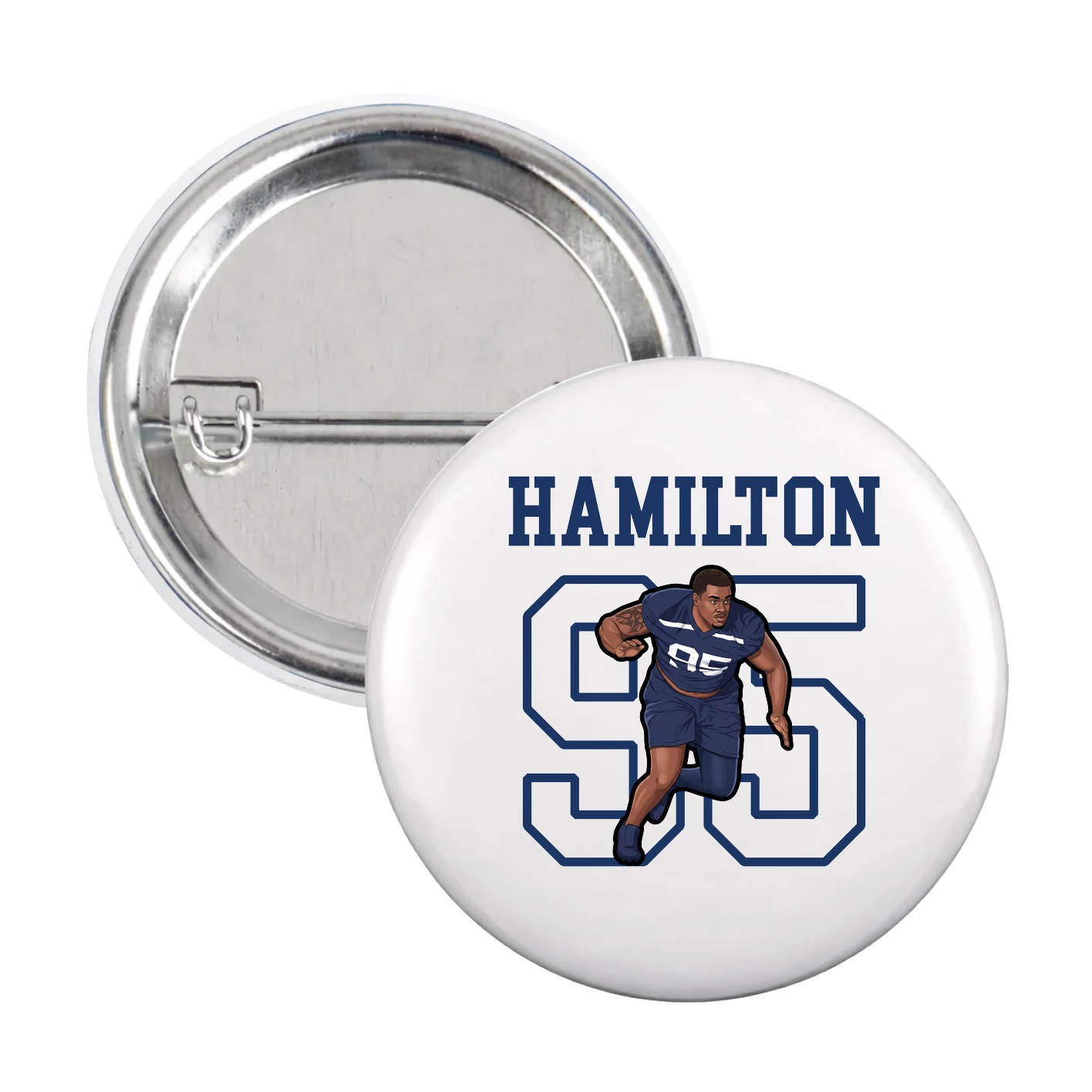 Game Day Button — Shirsey in White