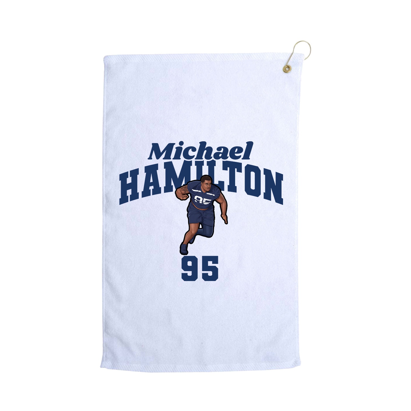 Golf Towel — Signature Arch in White