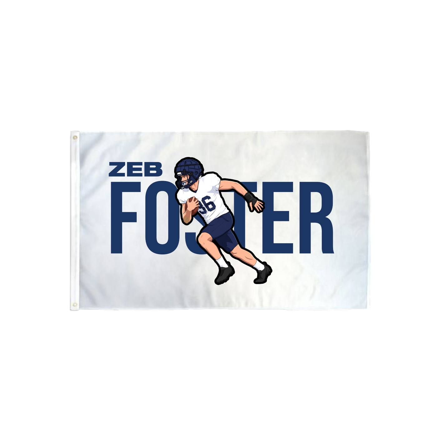 3x5 Flag — Player Name in Classic