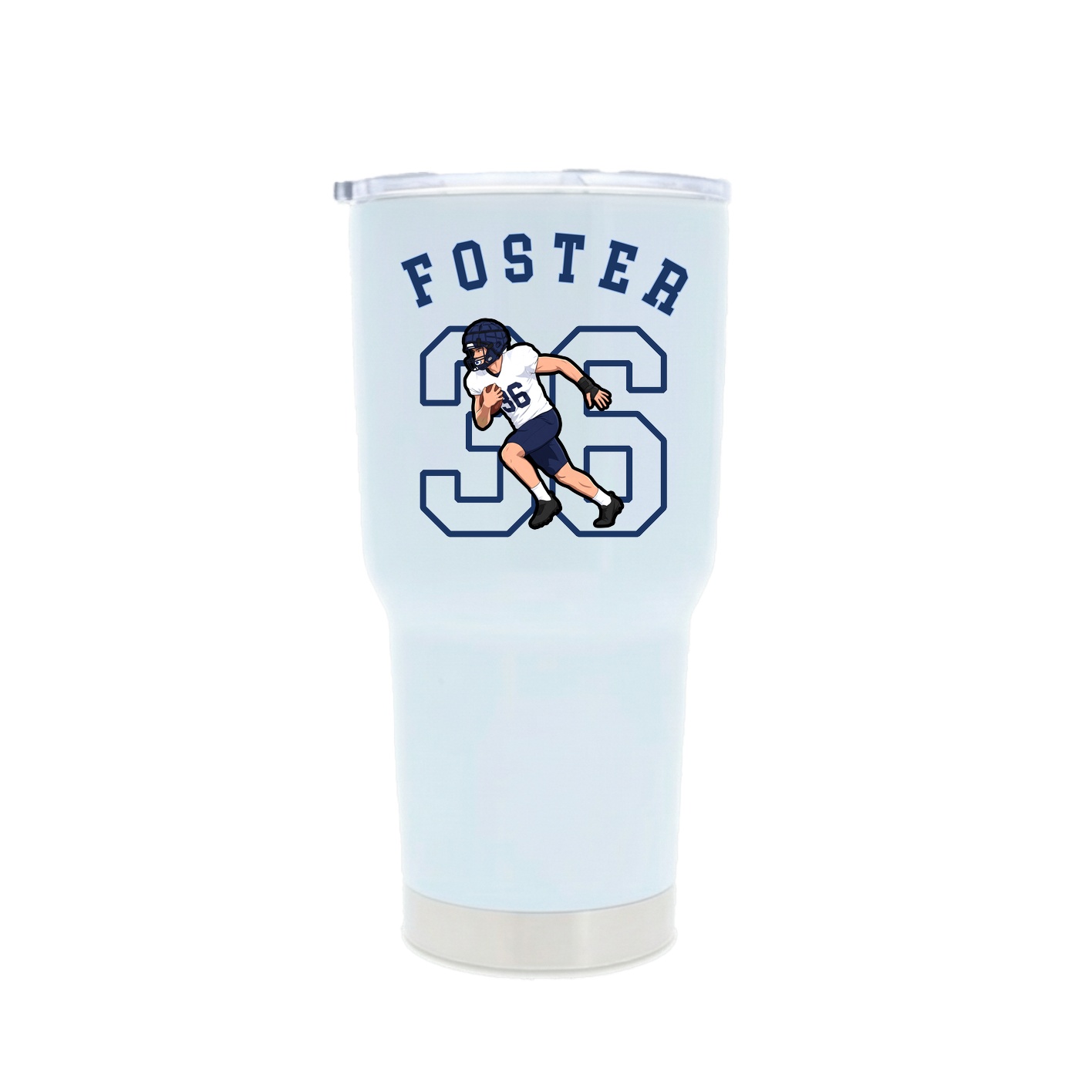 30oz Stainless Steel Tumbler — Shirsey Arch in White