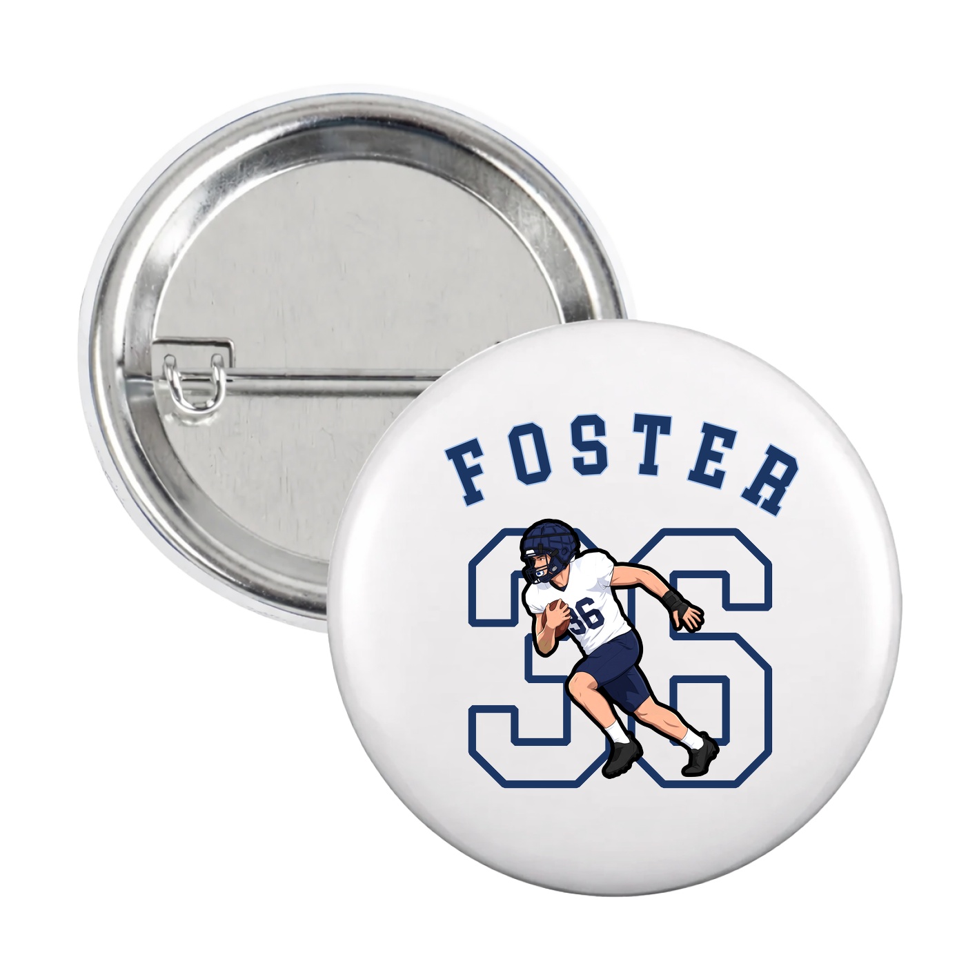 Game Day Button — Shirsey Arch in White