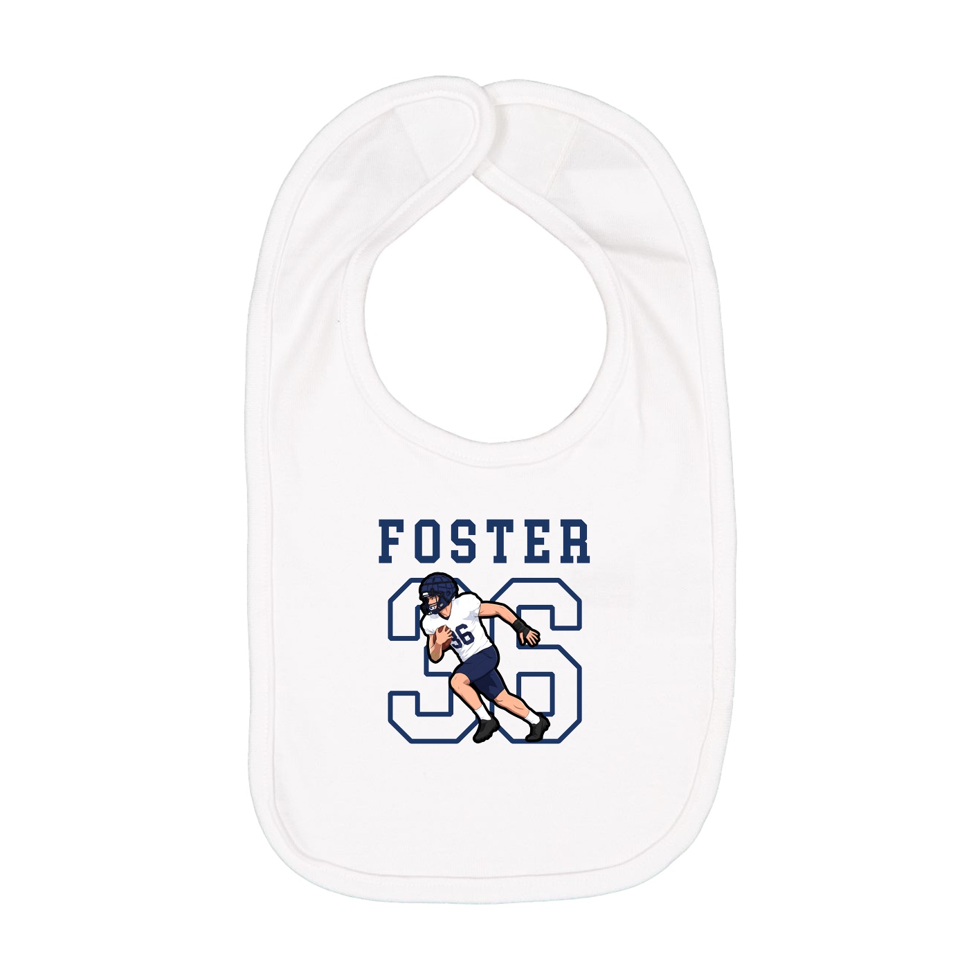 Infant Bib — Shirsey in White