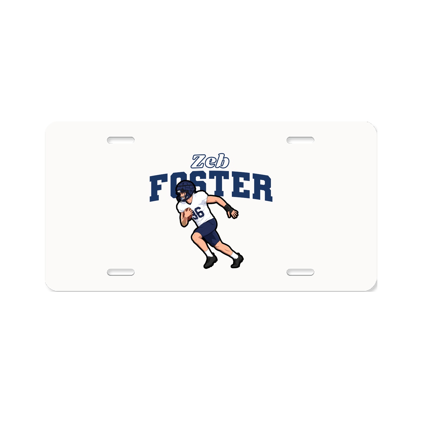 License Plate — Name Arch in Classic