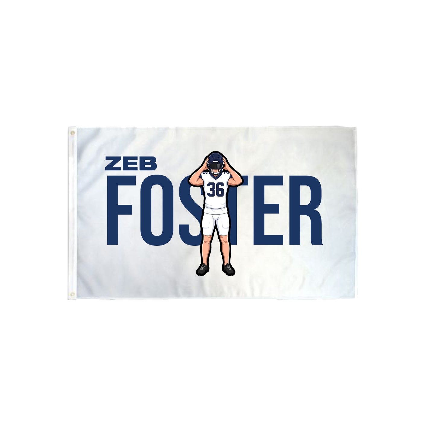 3x5 Flag — Player Name in Classic