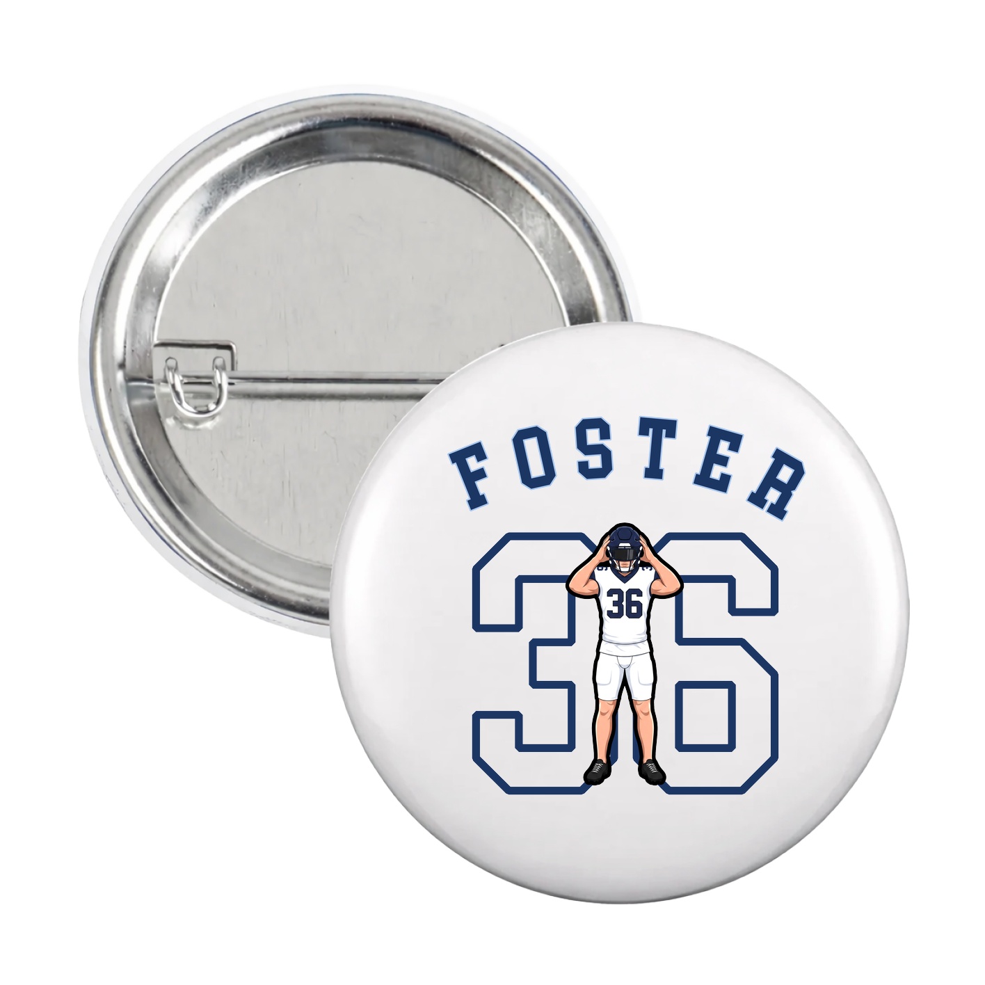 Game Day Button — Shirsey Arch in White