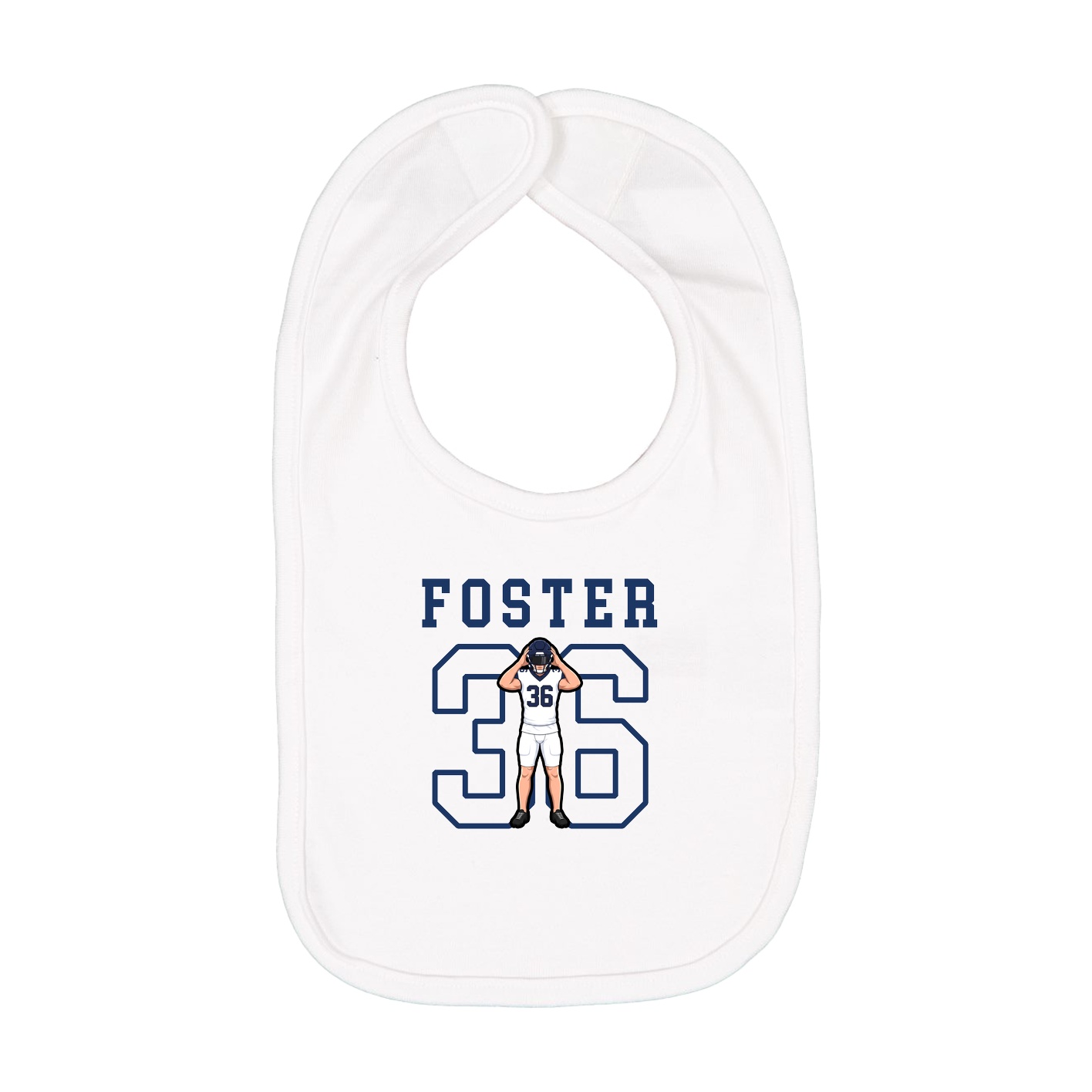 Infant Bib — Shirsey in White
