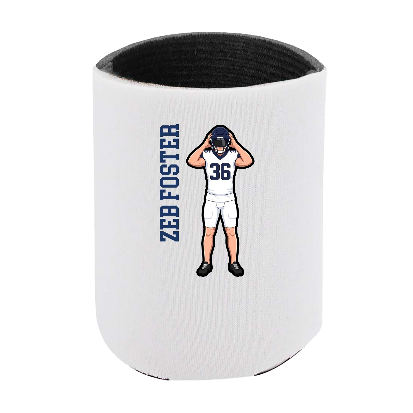 Can Holder — Name Vertical in White