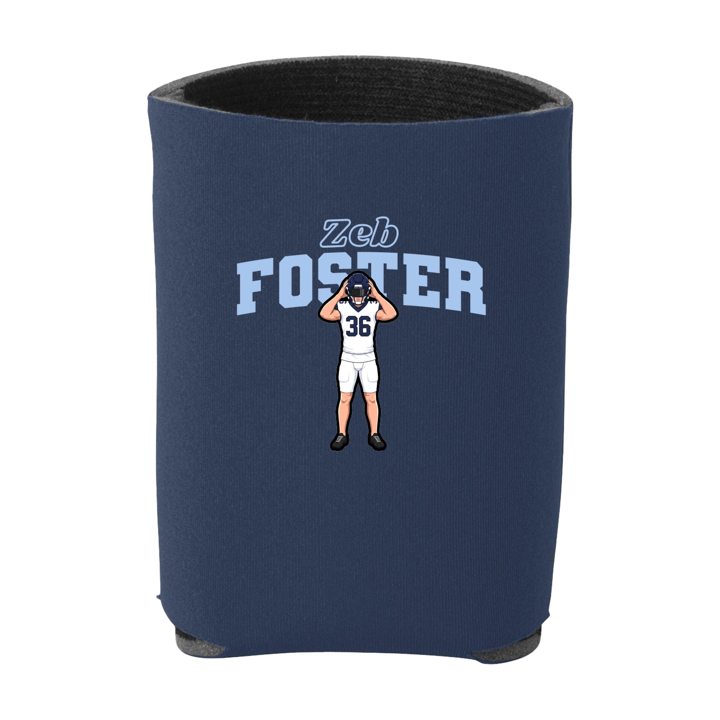 Can Holder — Name Arch in Navy