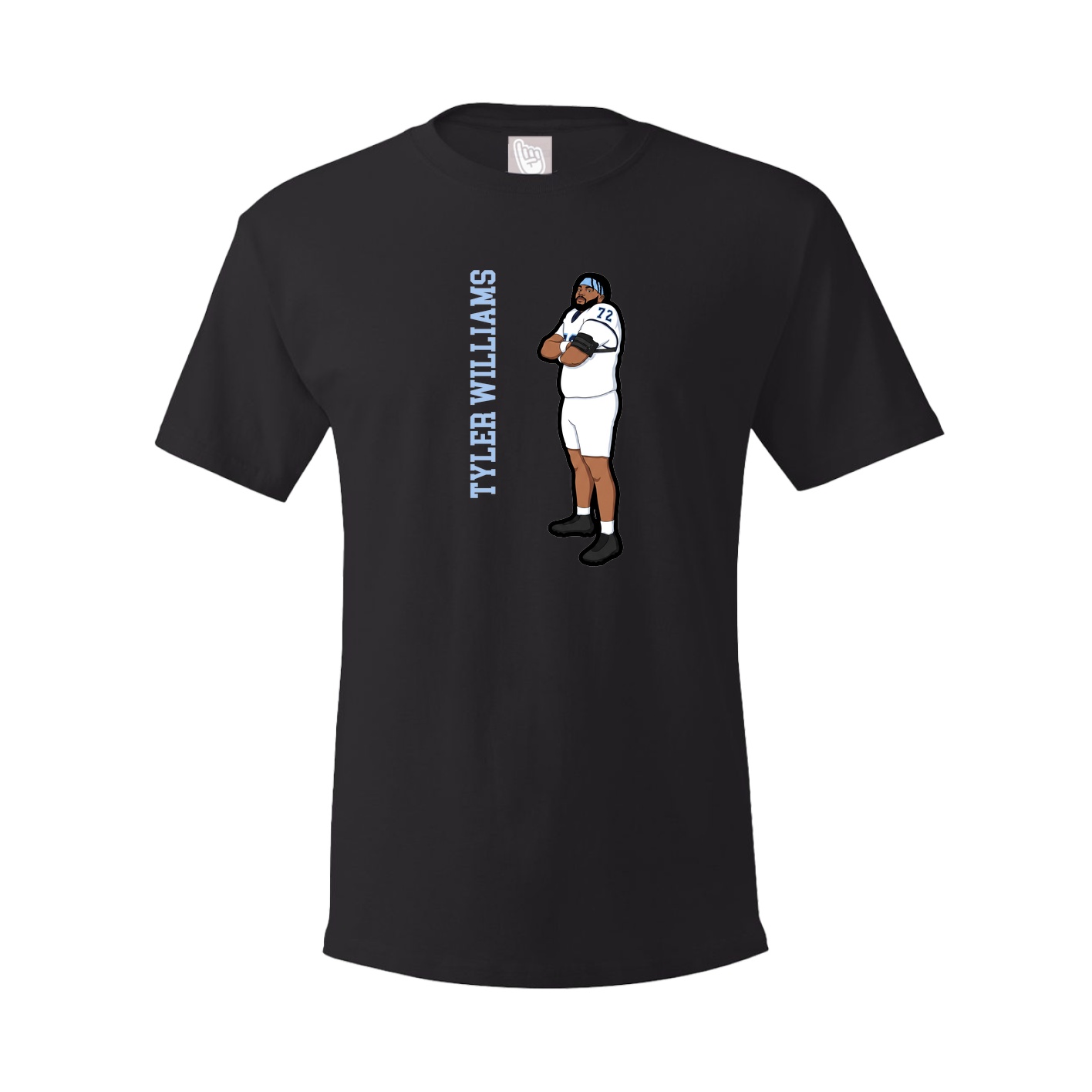 Tee — Name Vertical in Black
