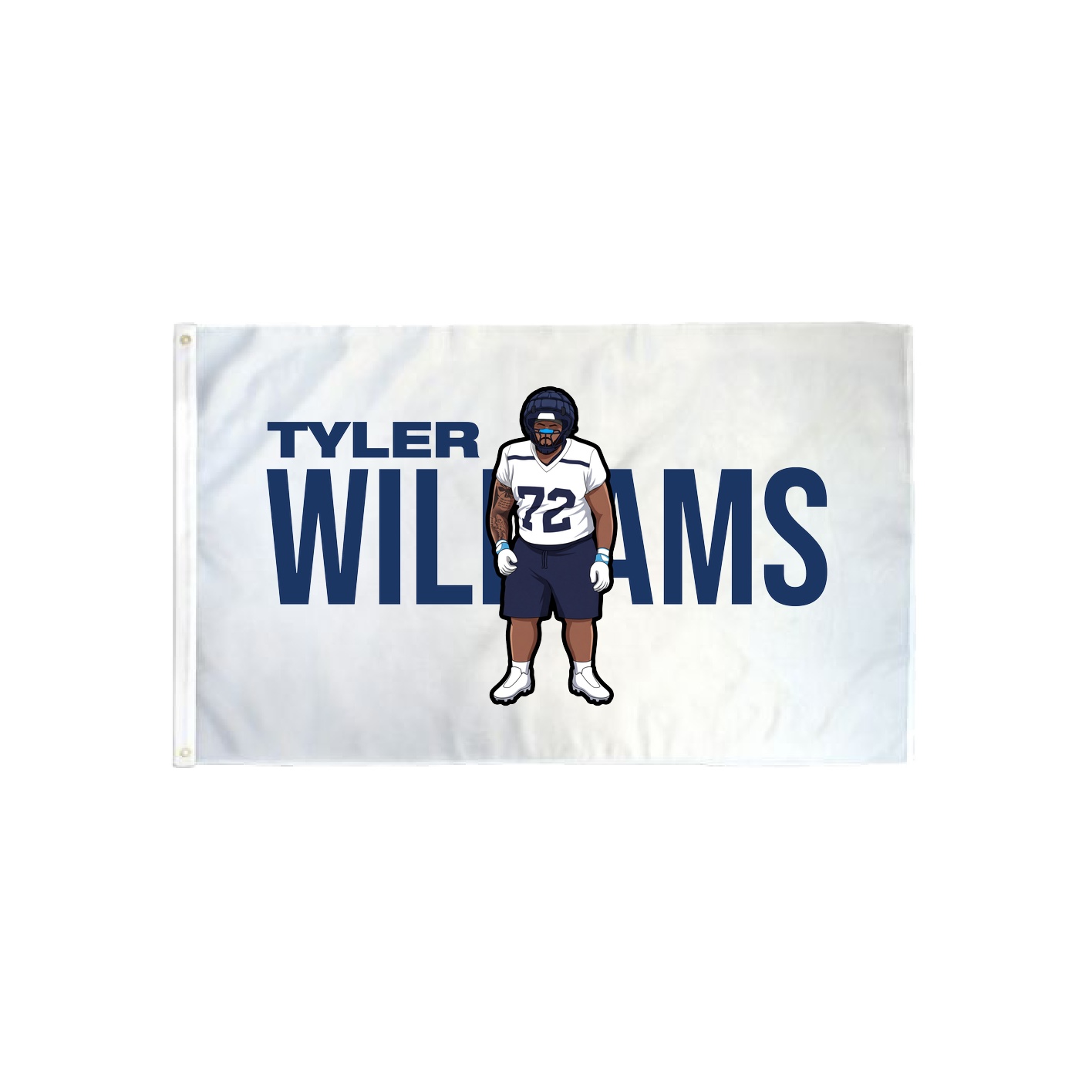 3x5 Flag — Player Name in Classic