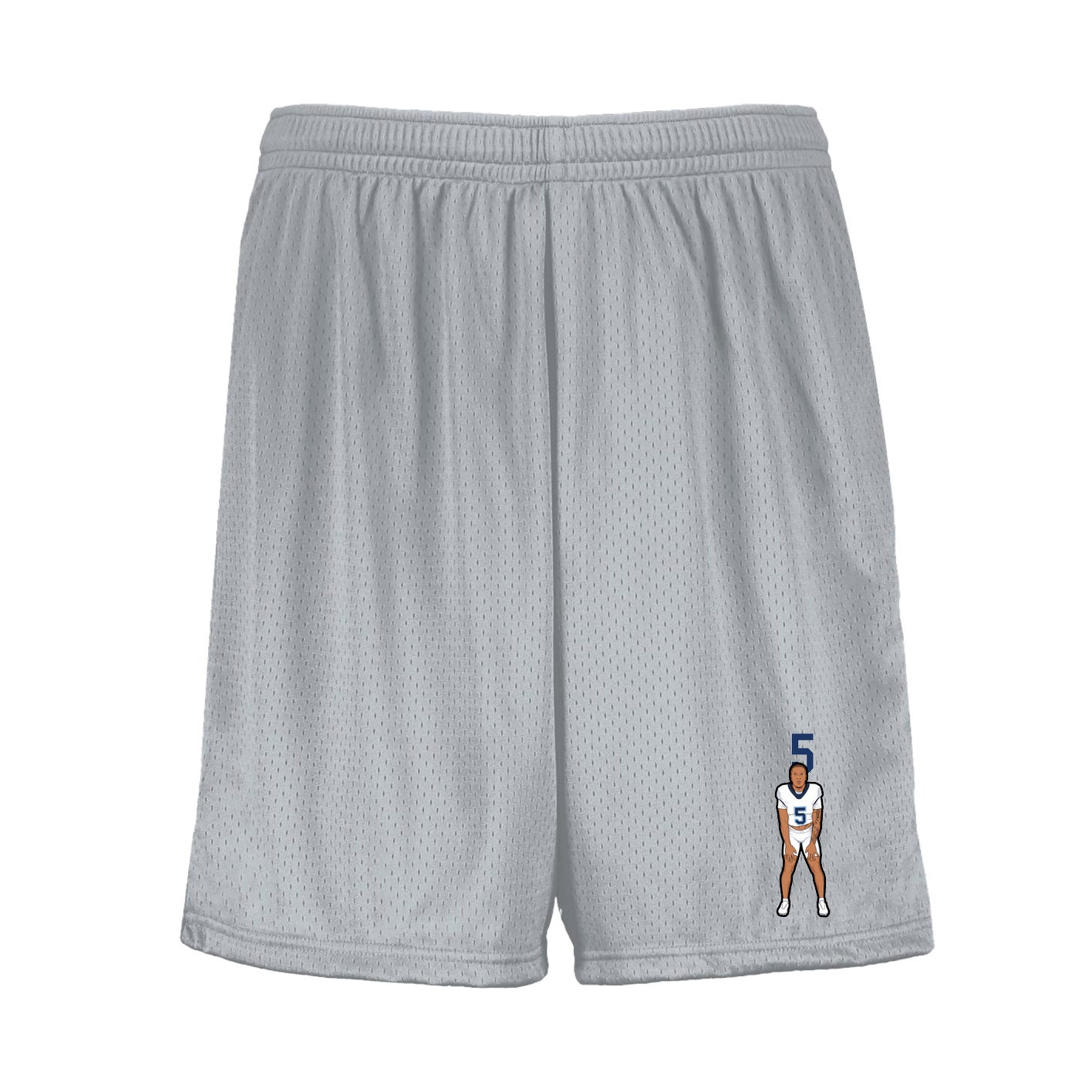 Shorts — Number Top in Silver