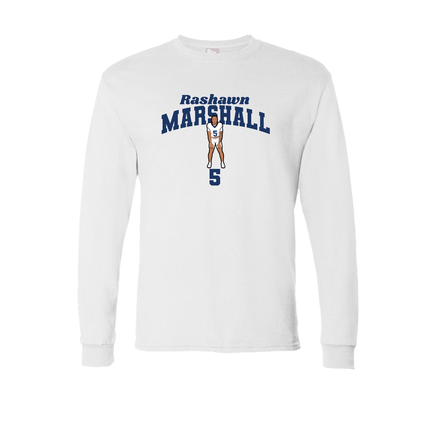 Long Sleeve Tee — Signature Arch in White