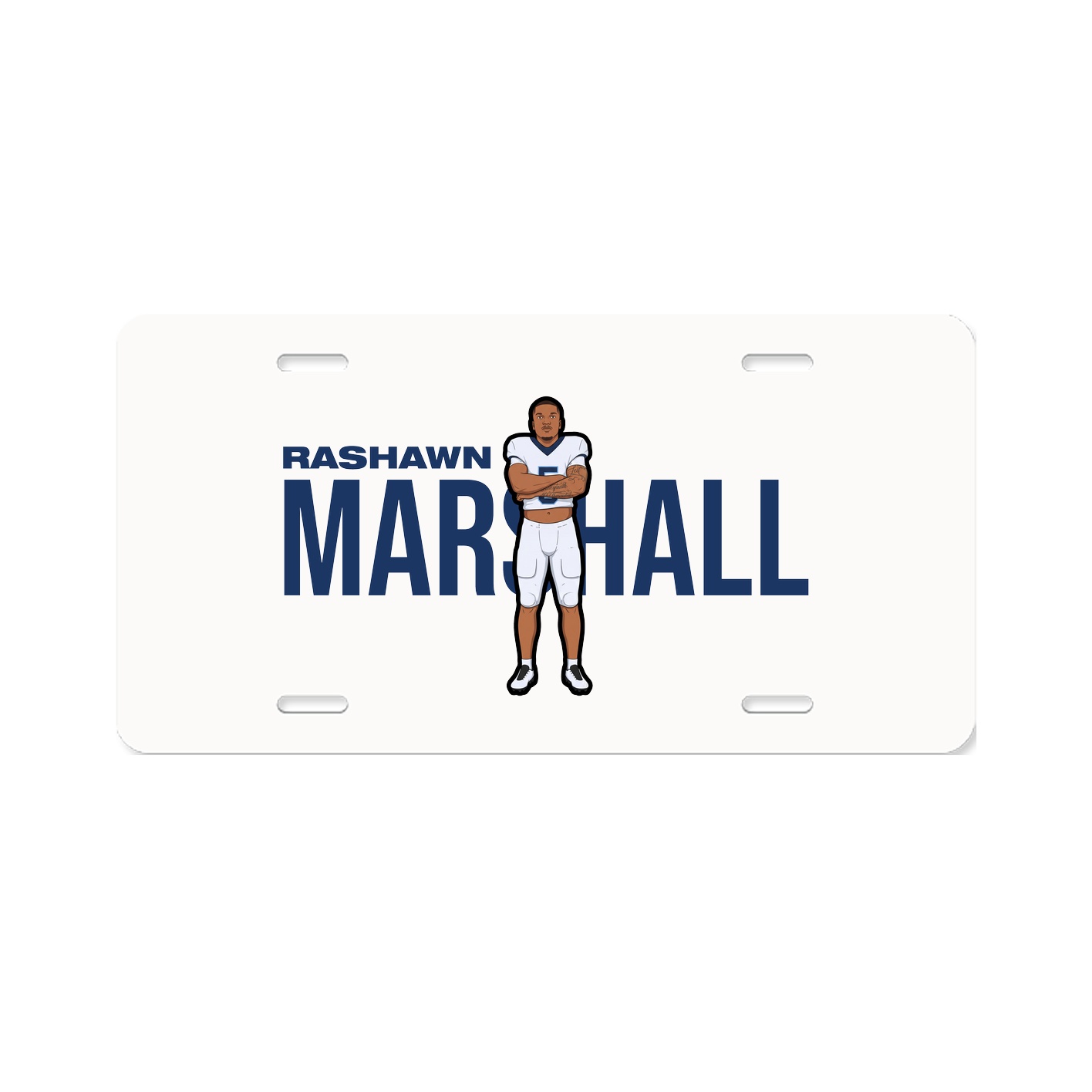 License Plate — Player Name in Classic