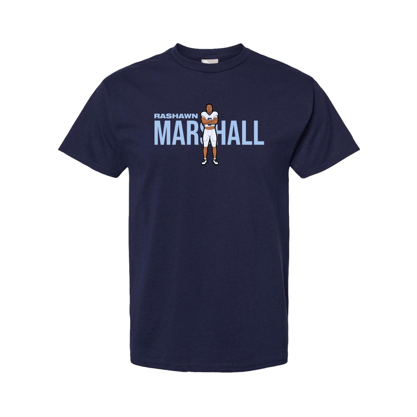Youth Tee — Player Name in Navy