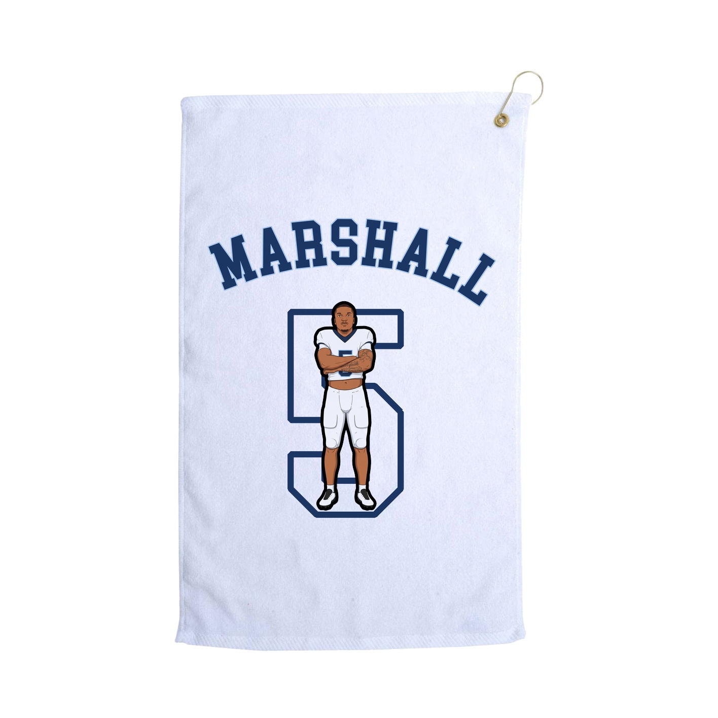 Golf Towel — Shirsey Arch in White