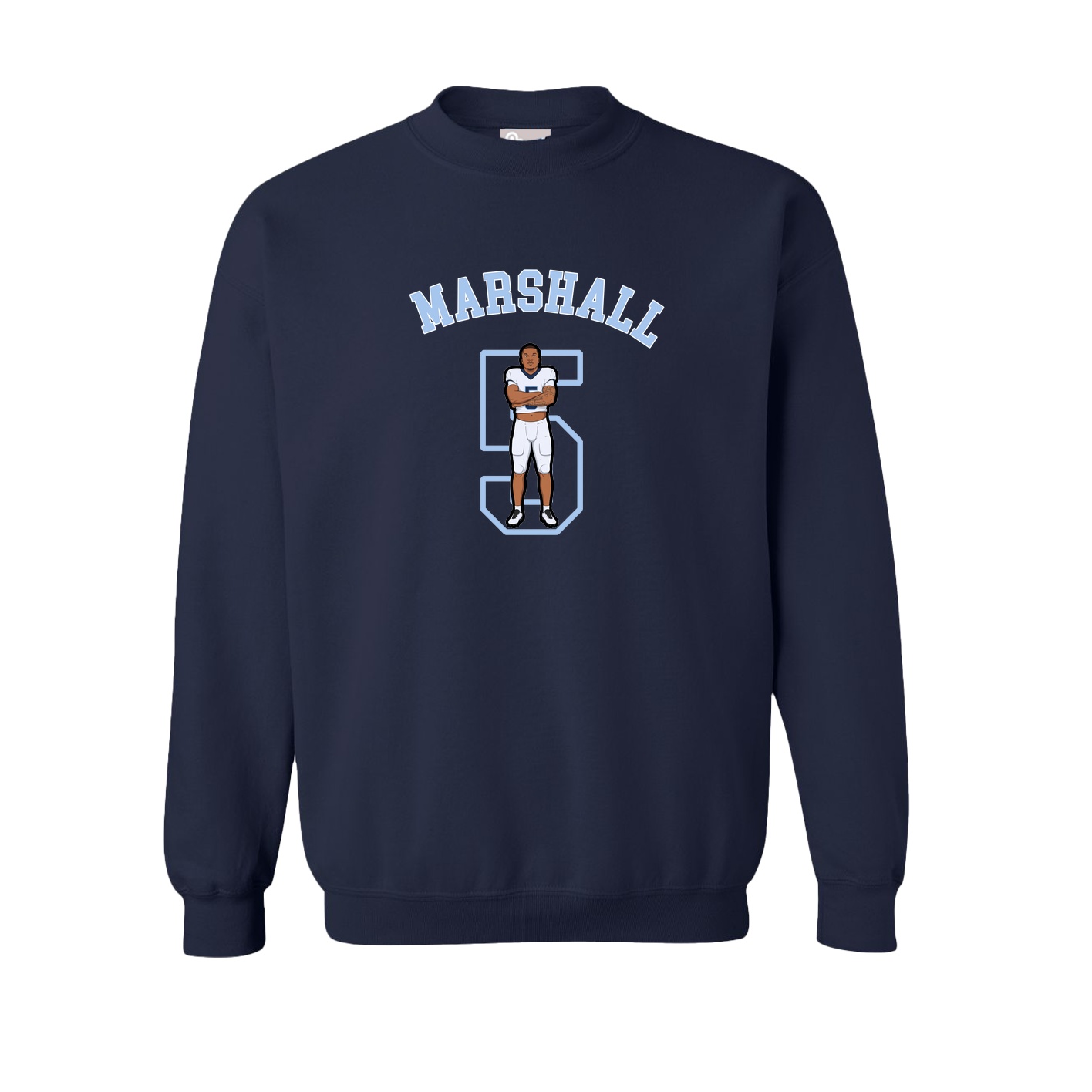Fleece Crew — Shirsey Arch in Navy