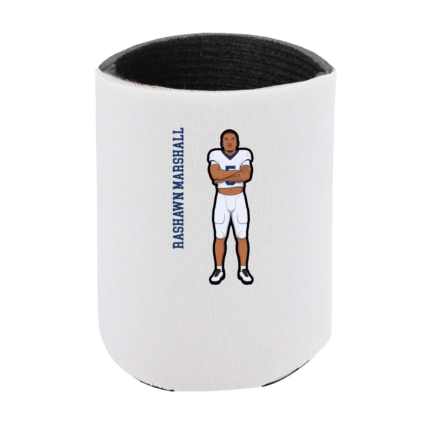 Can Holder — Name Vertical in White