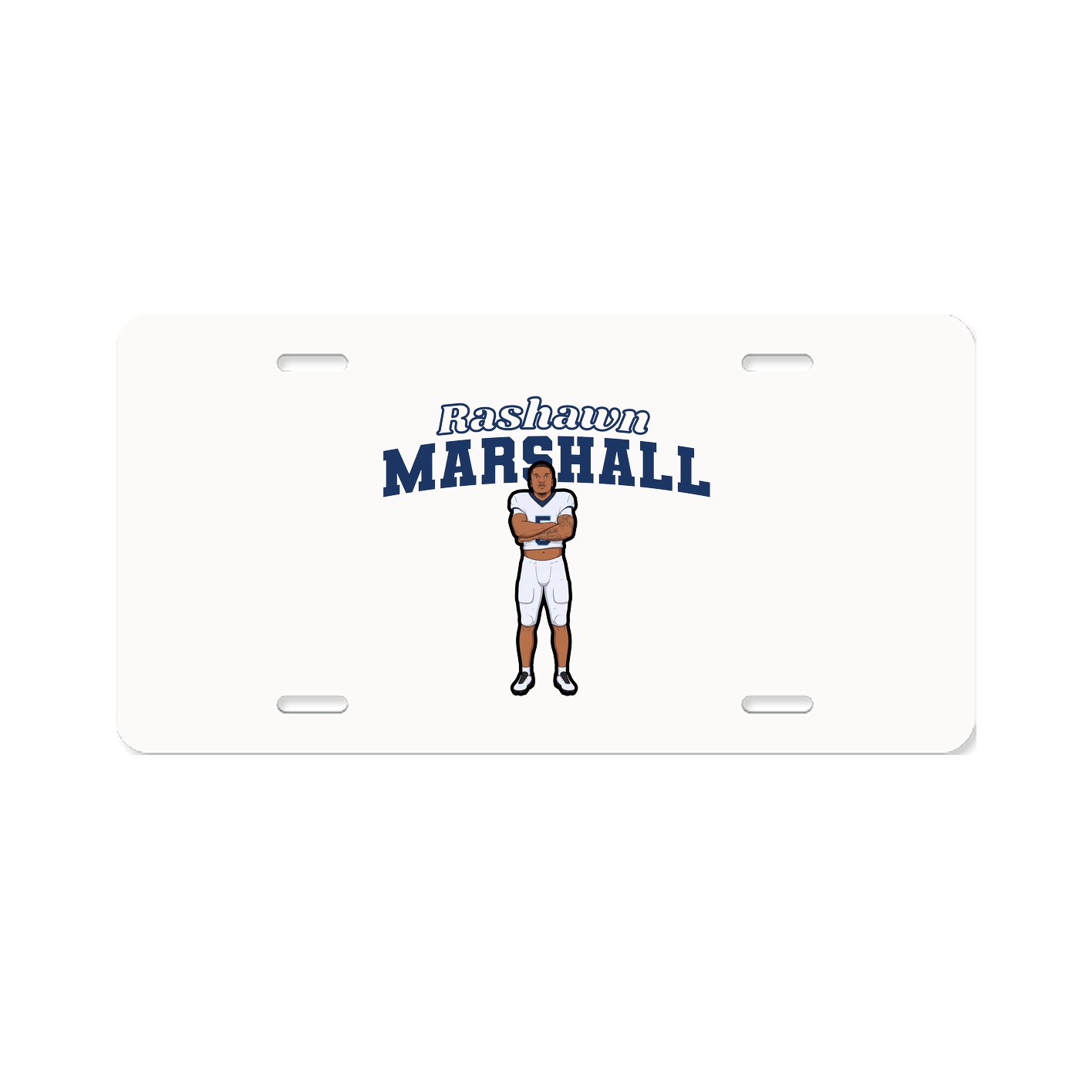 License Plate — Name Arch in Classic