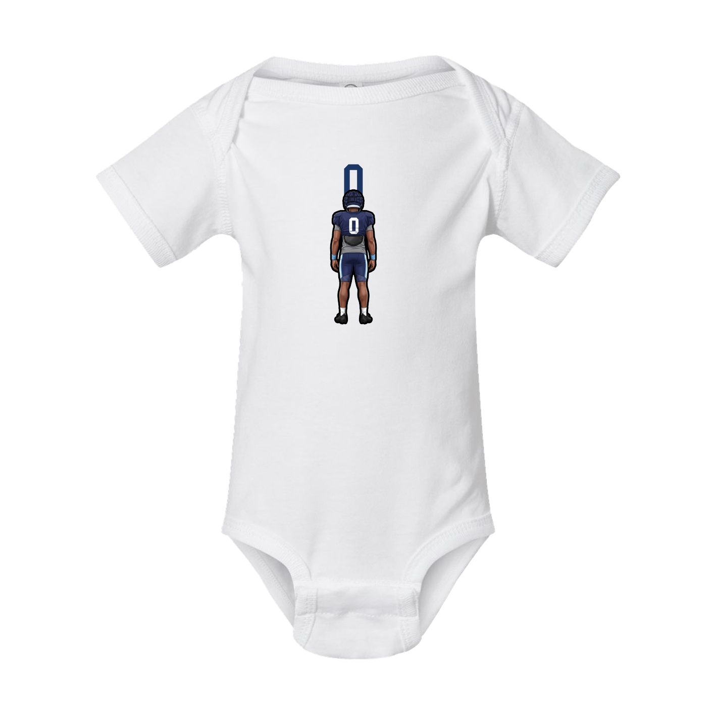 Baby Onesie — Number Top in White