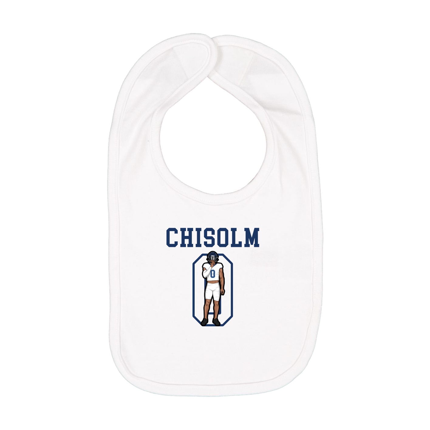 Infant Bib — Shirsey in White