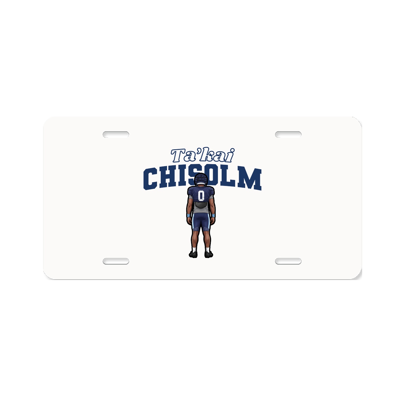 License Plate — Name Arch in Classic