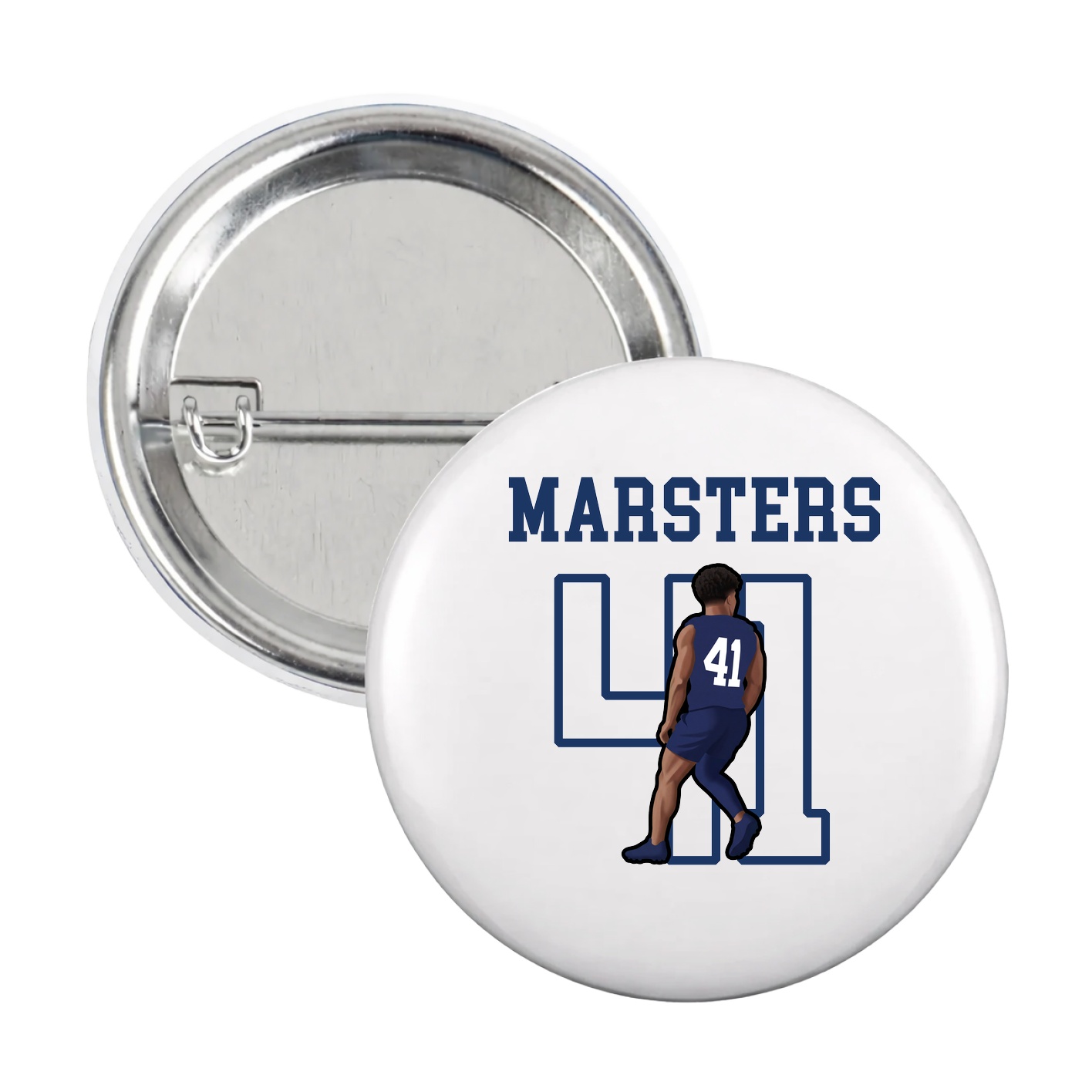Game Day Button — Shirsey in White