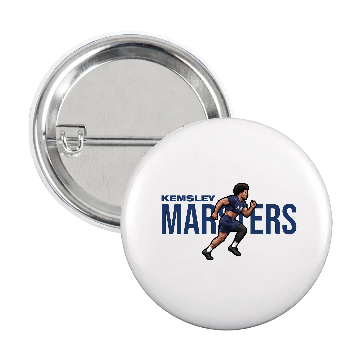 Game Day Button — Player Name in White
