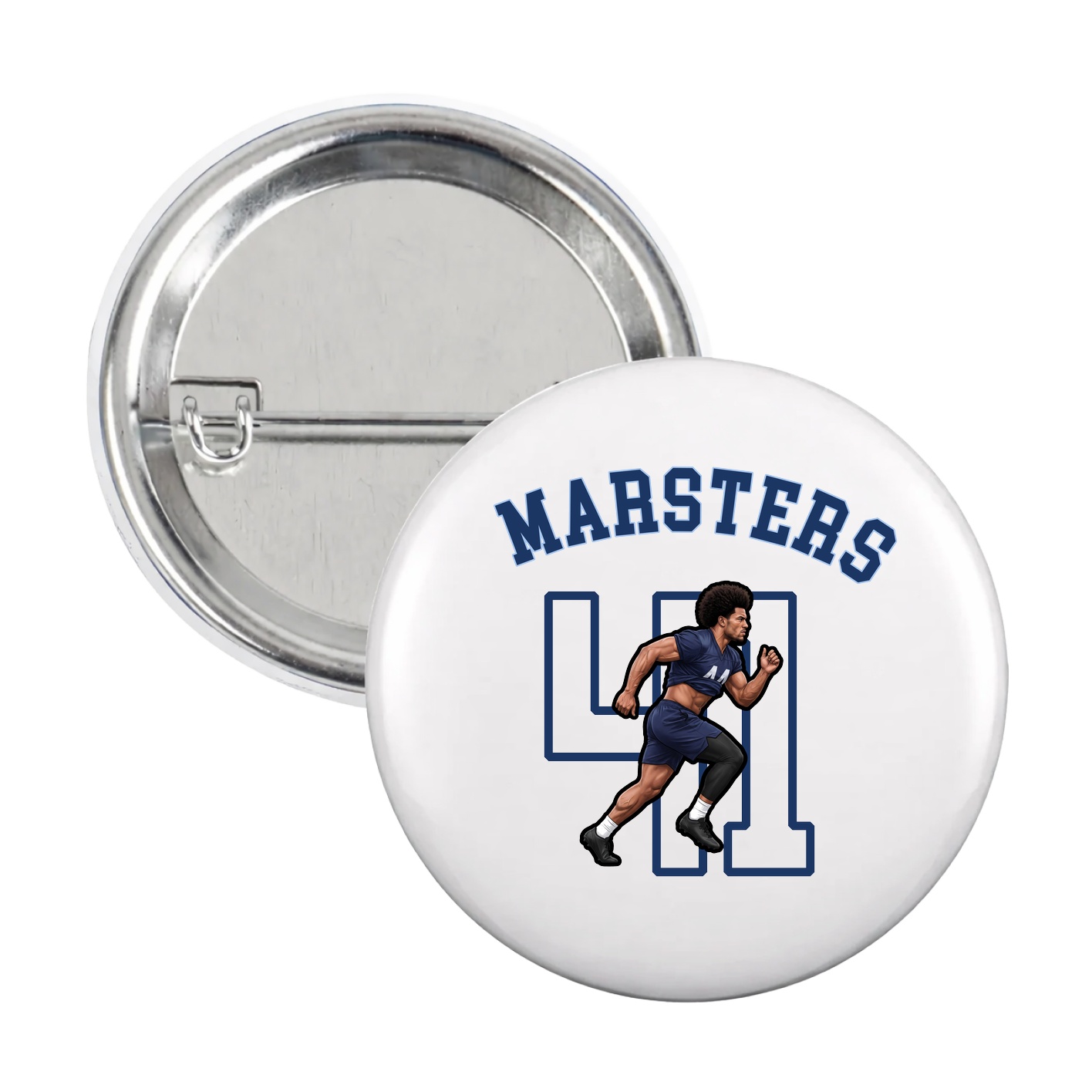 Game Day Button — Shirsey Arch in White