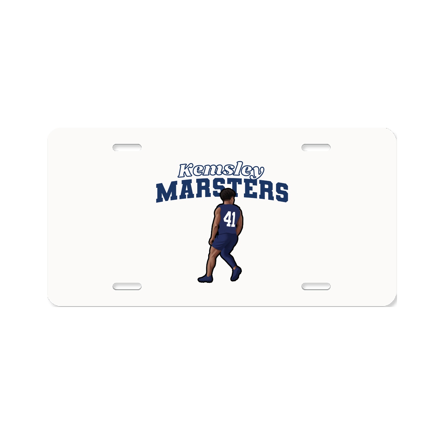 License Plate — Name Arch in Classic