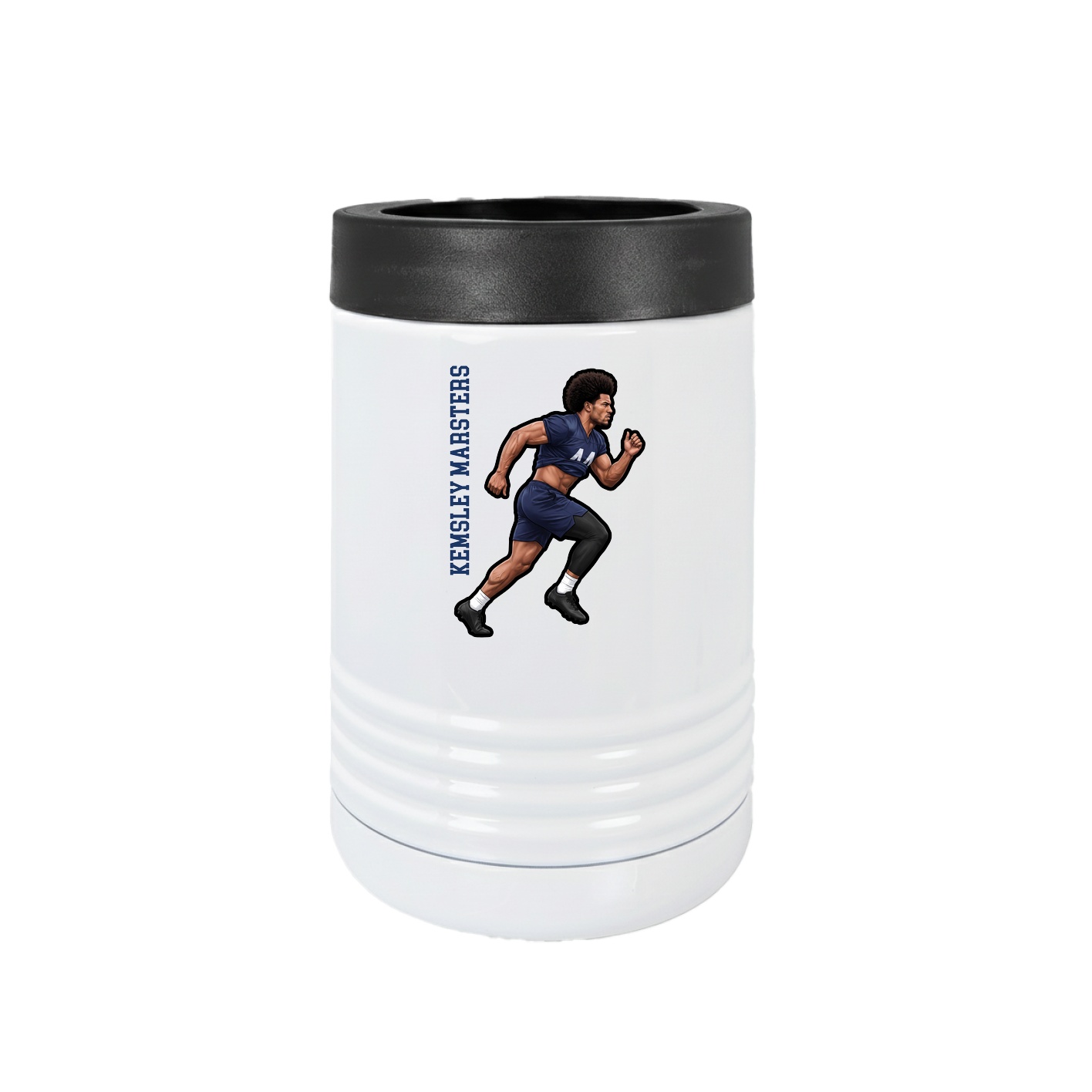 Beverage Holder — Name Vertical in White