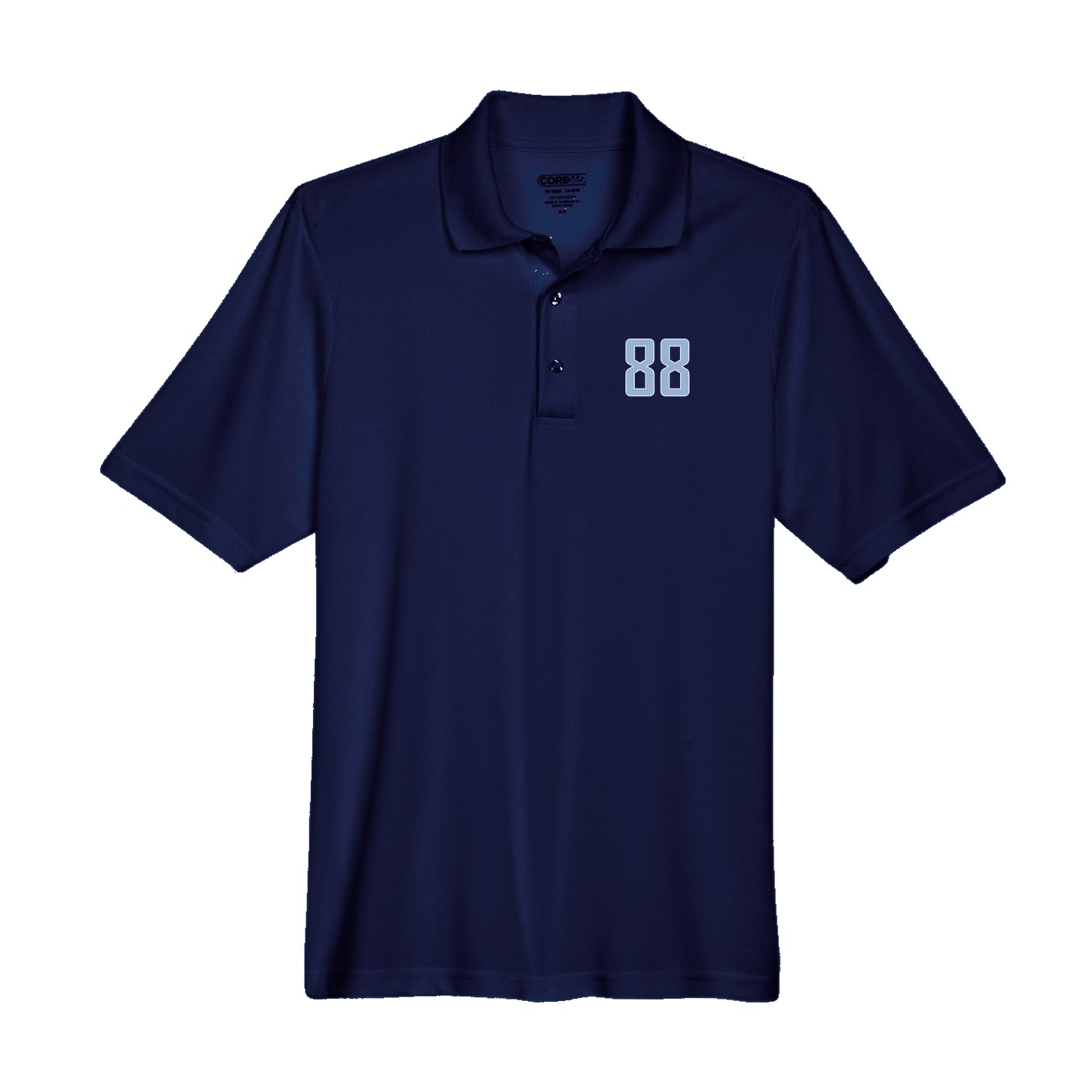 Performance Polo — Front Shirsy in Navy