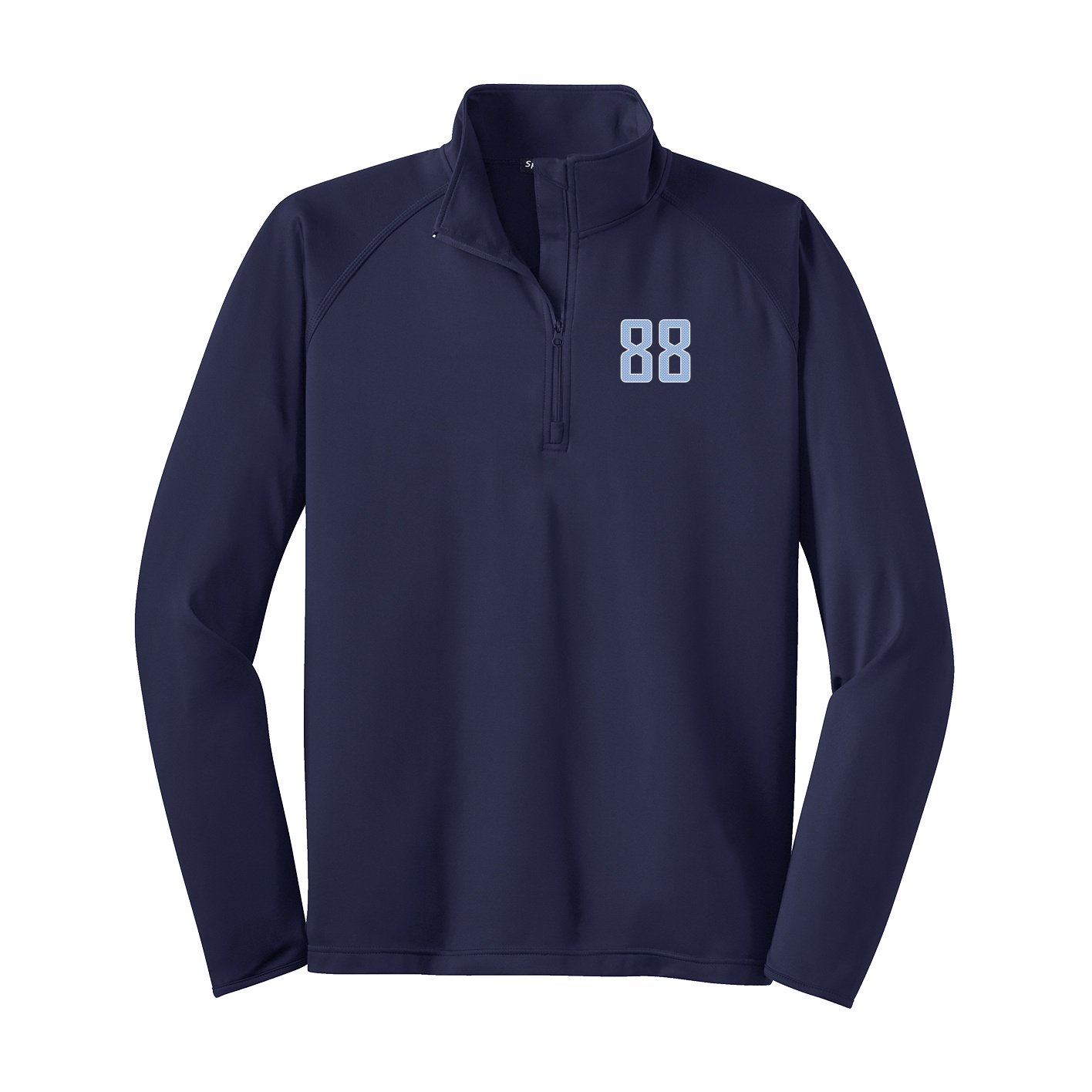 Q-Zip Pullover — Front Shirsy in Navy