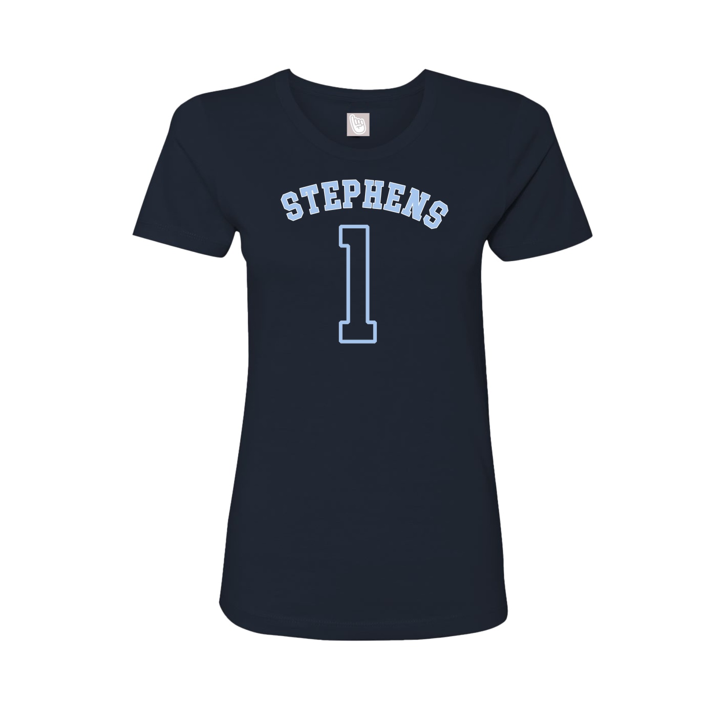Fitted Women's Tee — Shirsey Arch in Navy