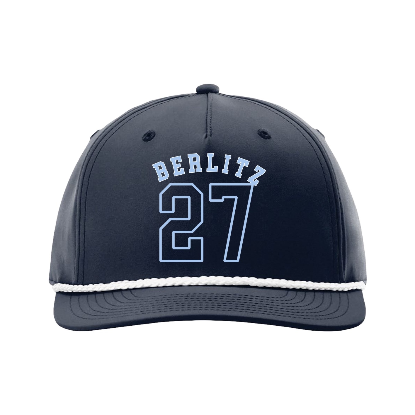 Five-Panel Classic Rope Cap — Shirsey Arch in Navy