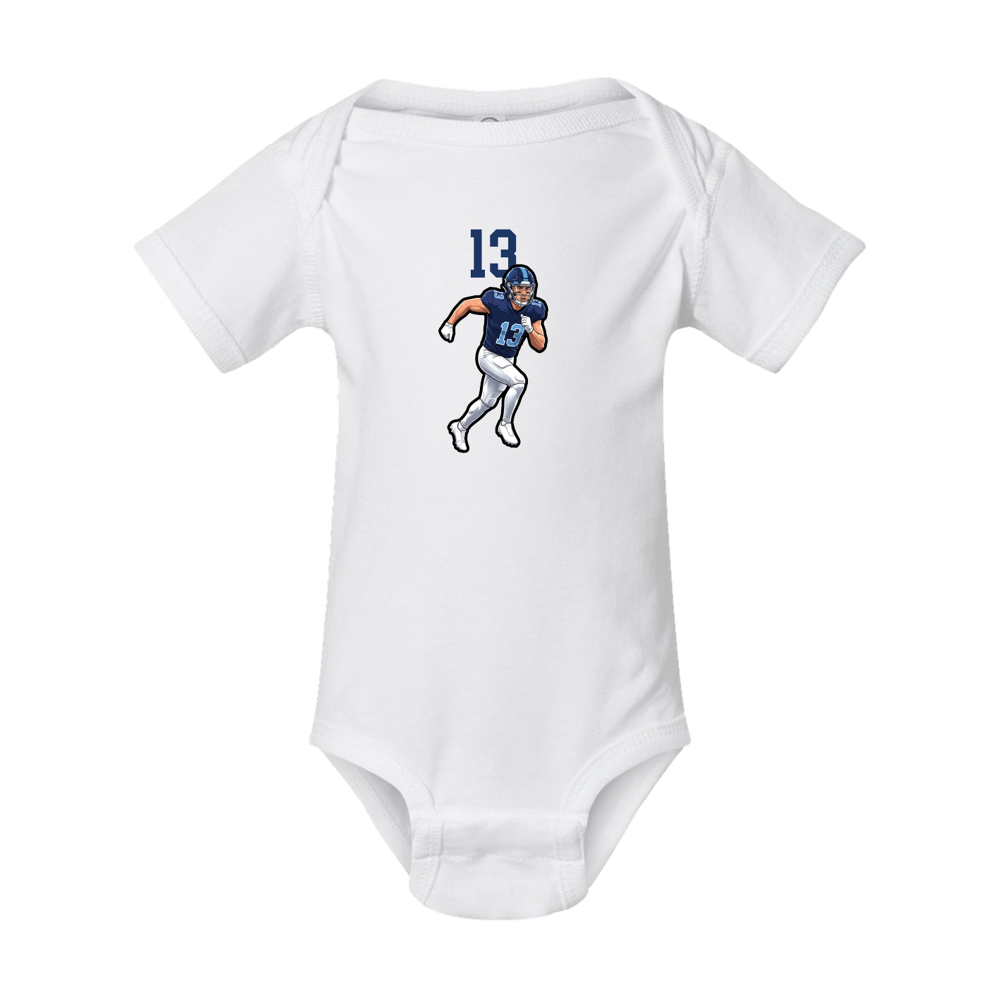 Baby Onesie — Number Top in White