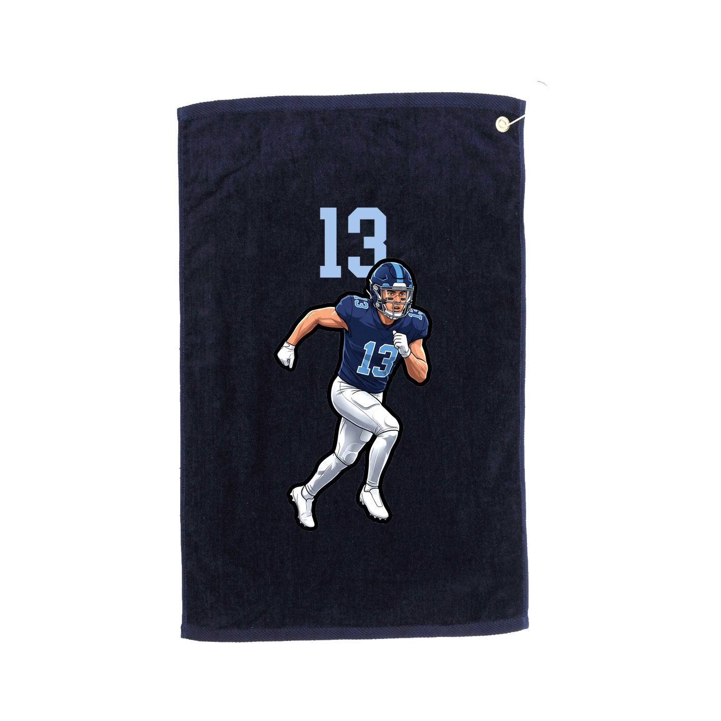 Golf Towel — Number Top in Navy
