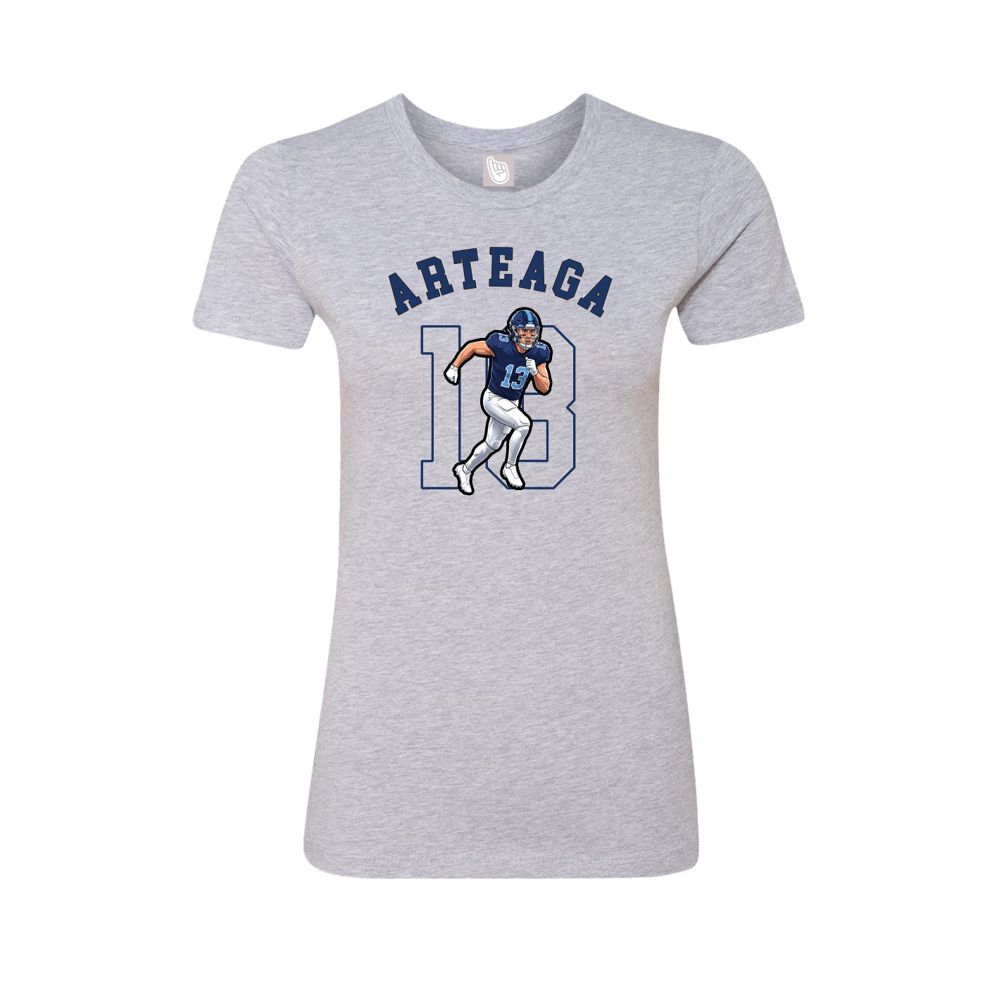 Fitted Women's Tee — Shirsey Arch in Grey