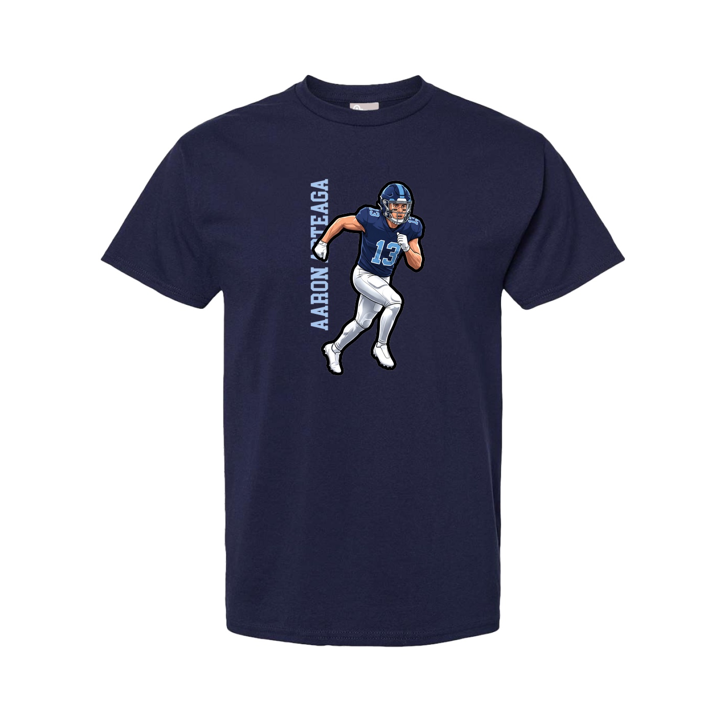 Tee — Name Vertical in Navy