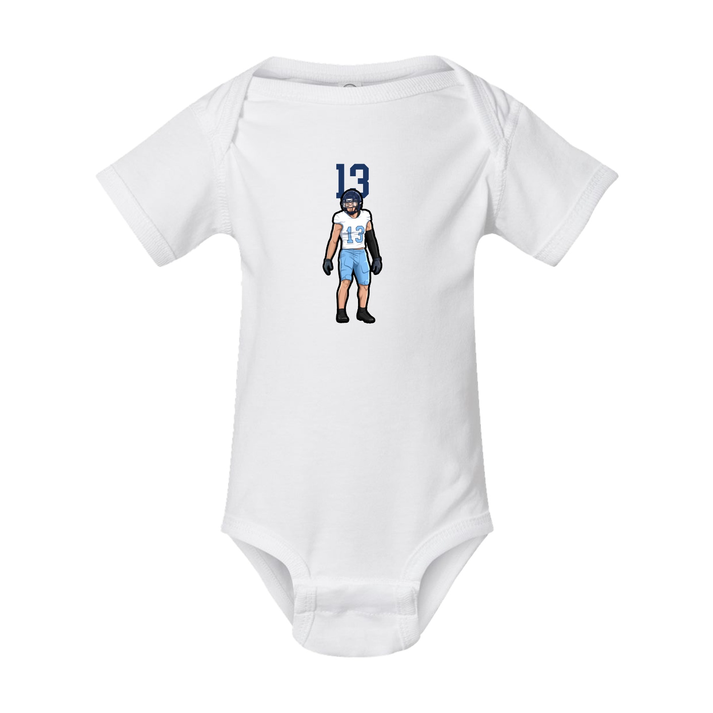 Baby Onesie — Number Top in White