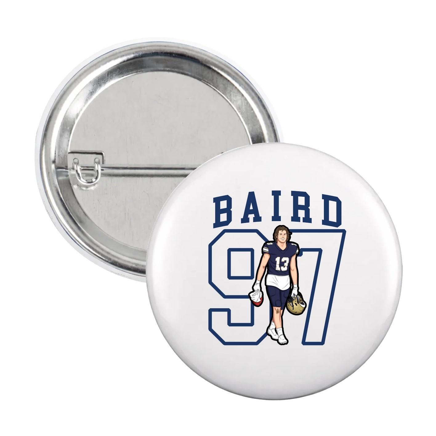 Game Day Button — Shirsey in White